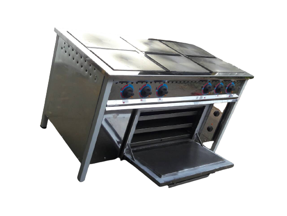 Плита електрична ЮВЕНТА ПЕ-6Д(Р) з роснесеними конфорками з духовою шафою